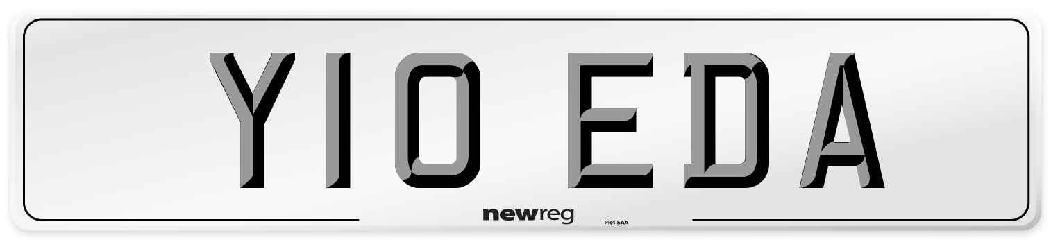 Y10 EDA Number Plate from New Reg